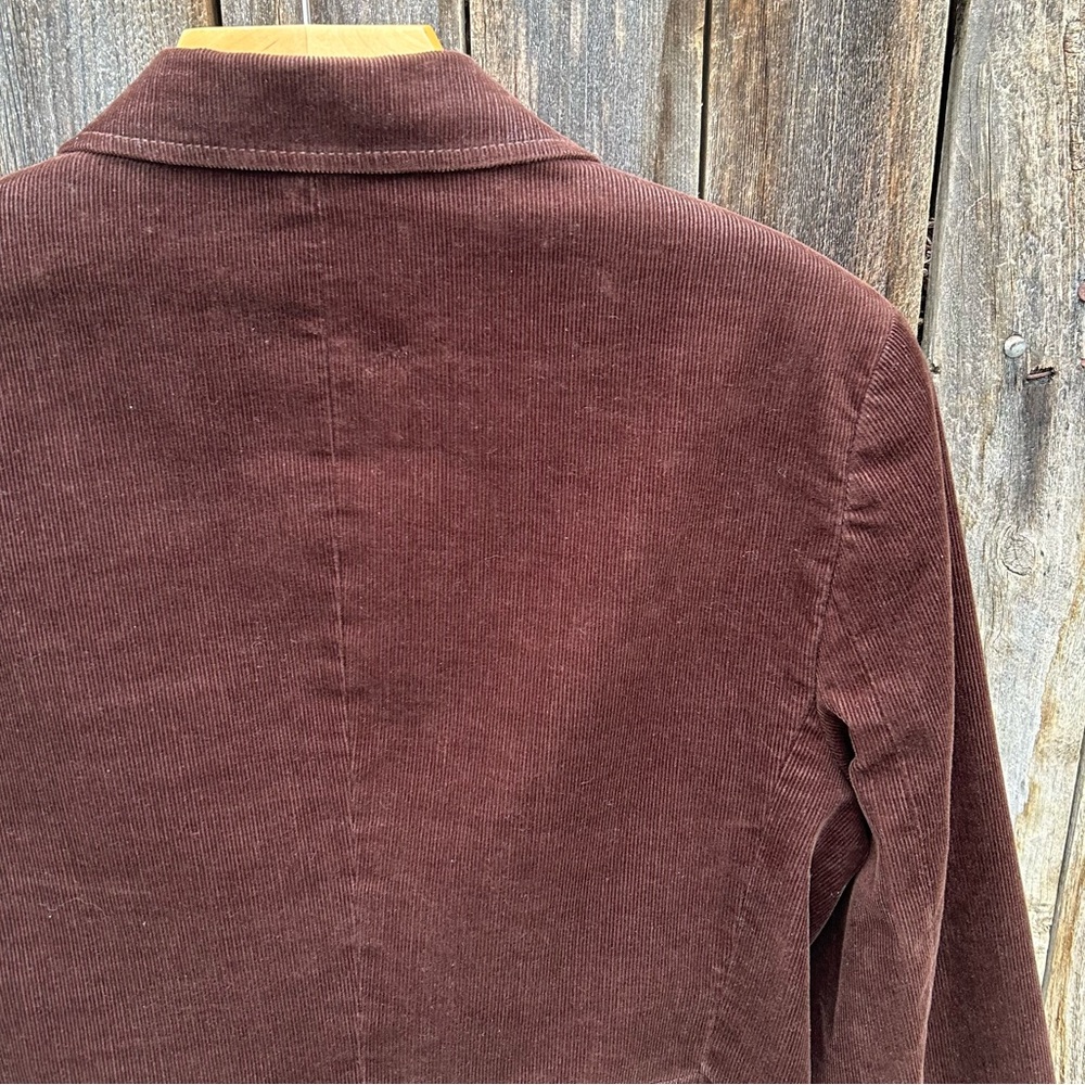 Talbots Corduroy Blazer Jacket Brown 10 - Picture 9 of 14